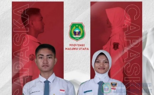 Dua Pelajar Terbaik Maluku Utara Resmi Lolos Calon Pasukan Pengibar Bendera Pusaka (Capaska) Tingkat Pusat Tahun 2026. Dua Pelajar Terbaik Maluku Utara Resmi Lolos Calon Pasukan Pengibar Bendera Pusaka (Capaska) Tingkat Pusat Tahun 2026.